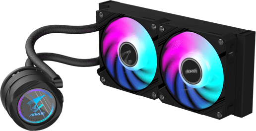 Gigabyte AORUS WATERFORCE II 240 All-in-One 240mm Liquid CPU Cooler in Black